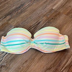 VS Striped Strapless Top